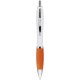 Penna a sfera in plastica e metallo arancione personalizzata B11006A