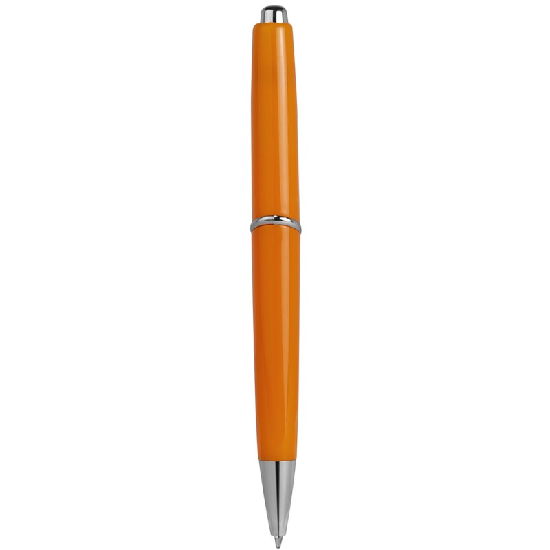 Penna a sfera in plastica e metallo arancione personalizzata B11008A