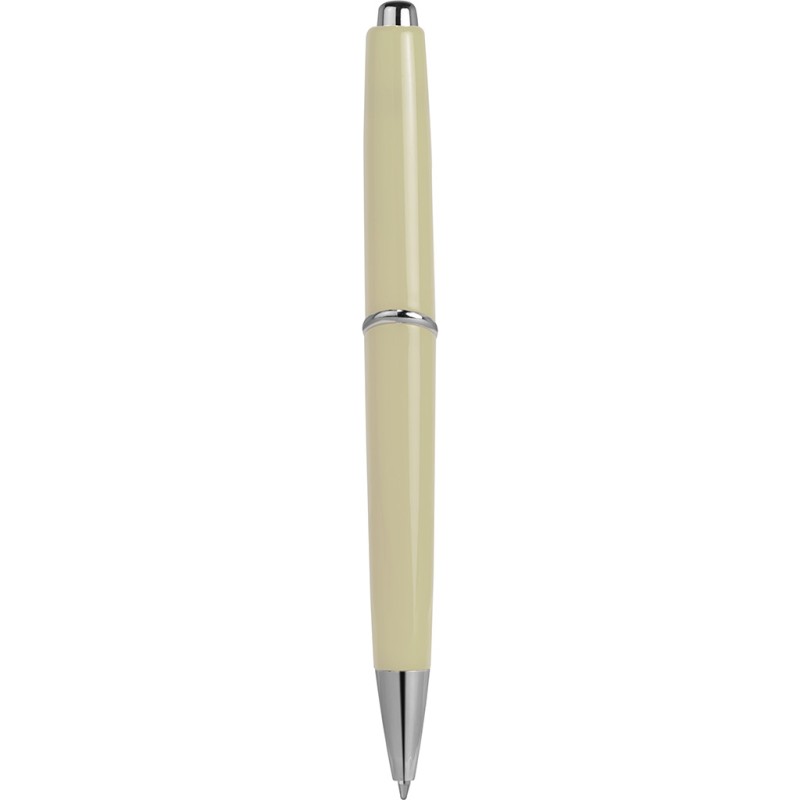 Penna a sfera in plastica e metallo avorio personalizzata B11008AV
