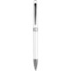 Penna a sfera in plastica e metallo bianca personalizzata B11123B