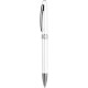 Penna a sfera in plastica e metallo bianca personalizzata B11123B