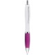 Penna a sfera in plastica e metallo fucsia personalizzata B11006FU