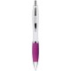 Penna a sfera in plastica e metallo fucsia personalizzata B11006FU