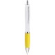 Penna a sfera in plastica e metallo gialla personalizzata B11006G