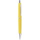 Penna a sfera in plastica e metallo gialla personalizzata B11008G