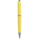 Penna a sfera in plastica e metallo gialla personalizzata B11008G