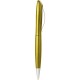 Penna a sfera in plastica e metallo gialla personalizzata B11074G