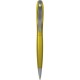 Penna a sfera in plastica e metallo gialla personalizzata B11074G