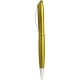 Penna a sfera in plastica e metallo gialla personalizzata B11074G