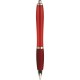 Penna a sfera in plastica e metallo rossa personalizzata B11067R