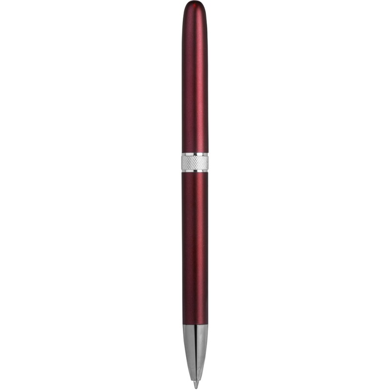Penna a sfera in plastica e metallo rossa personalizzata B11123R
