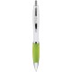 Penna a sfera in plastica e metallo verde acido personalizzata B11006VA