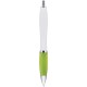 Penna a sfera in plastica e metallo verde acido personalizzata B11006VA