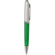 Penna a sfera in plastica e metallo verde personalizzata B11034V