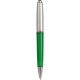 Penna a sfera in plastica e metallo verde personalizzata B11034V