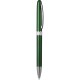 Penna a sfera in plastica e metallo verde personalizzata B11123V