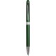 Penna a sfera in plastica e metallo verde personalizzata B11123V
