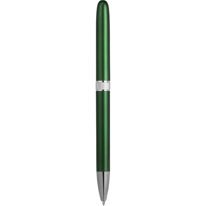 Penna a sfera in plastica e metallo verde personalizzata B11123V