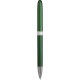 Penna a sfera in plastica e metallo verde personalizzata B11123V