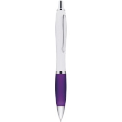 Penna a sfera in plastica e metallo viola personalizzata B11006VL