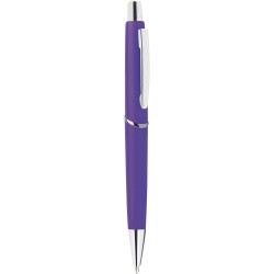 Penna a sfera in plastica e metallo viola personalizzata B11008VL