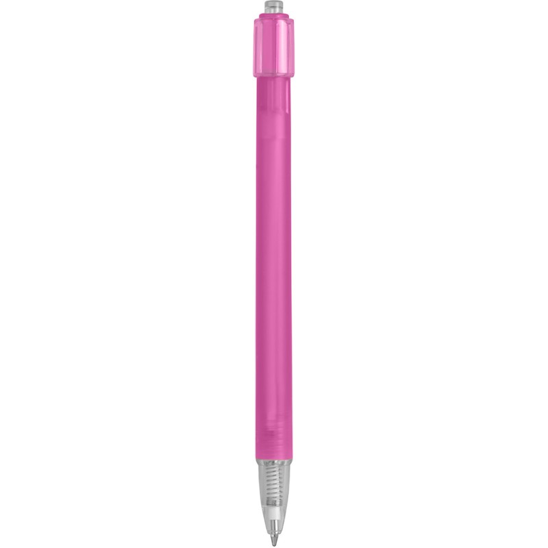 Penna a sfera in plastica fucsia personalizzata B11027FU