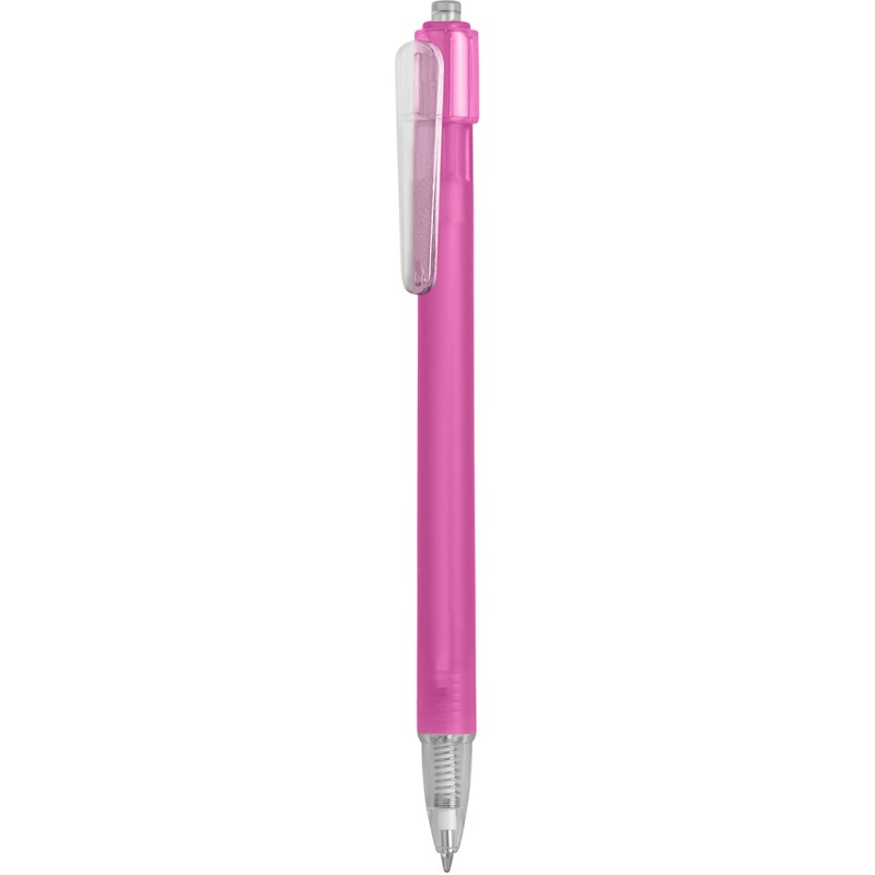 Penna a sfera in plastica fucsia personalizzata B11027FU