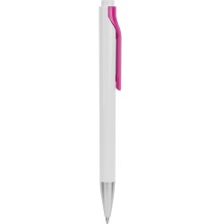 Penna a sfera in plastica fucsia personalizzata B11042FU