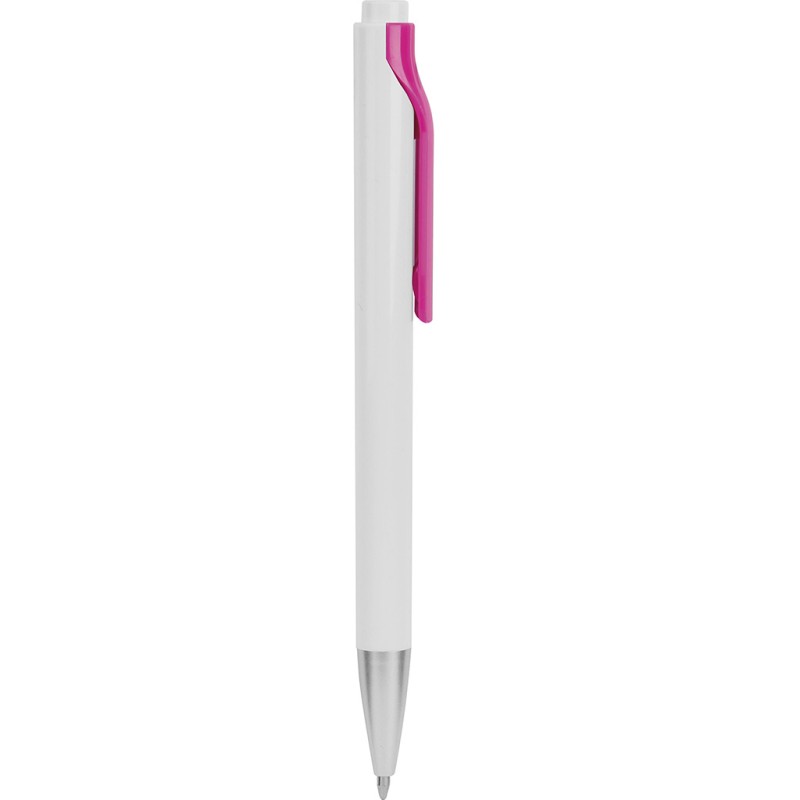 Penna a sfera in plastica fucsia personalizzata B11042FU