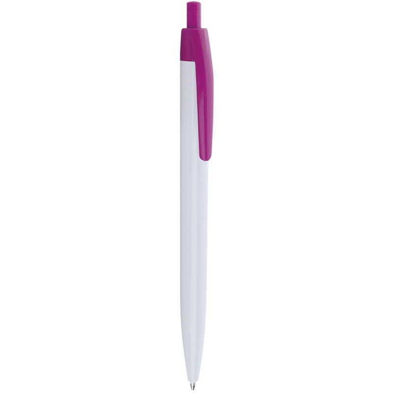 Penna a sfera in plastica fucsia personalizzata B11172FU