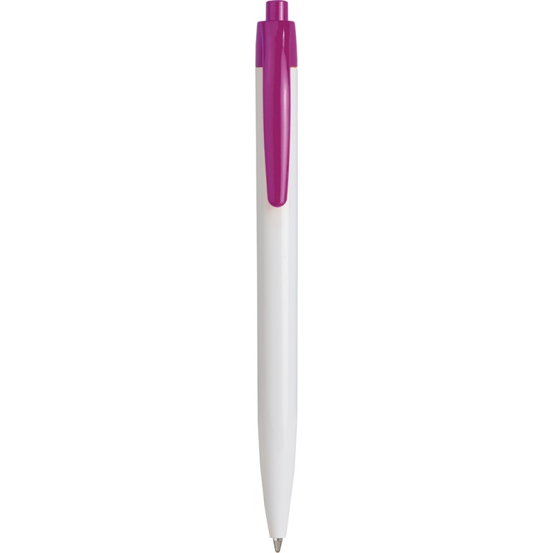 Penna a sfera in plastica fucsia personalizzata B11172FU