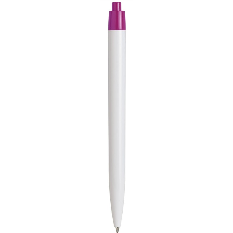 Penna a sfera in plastica fucsia personalizzata B11172FU