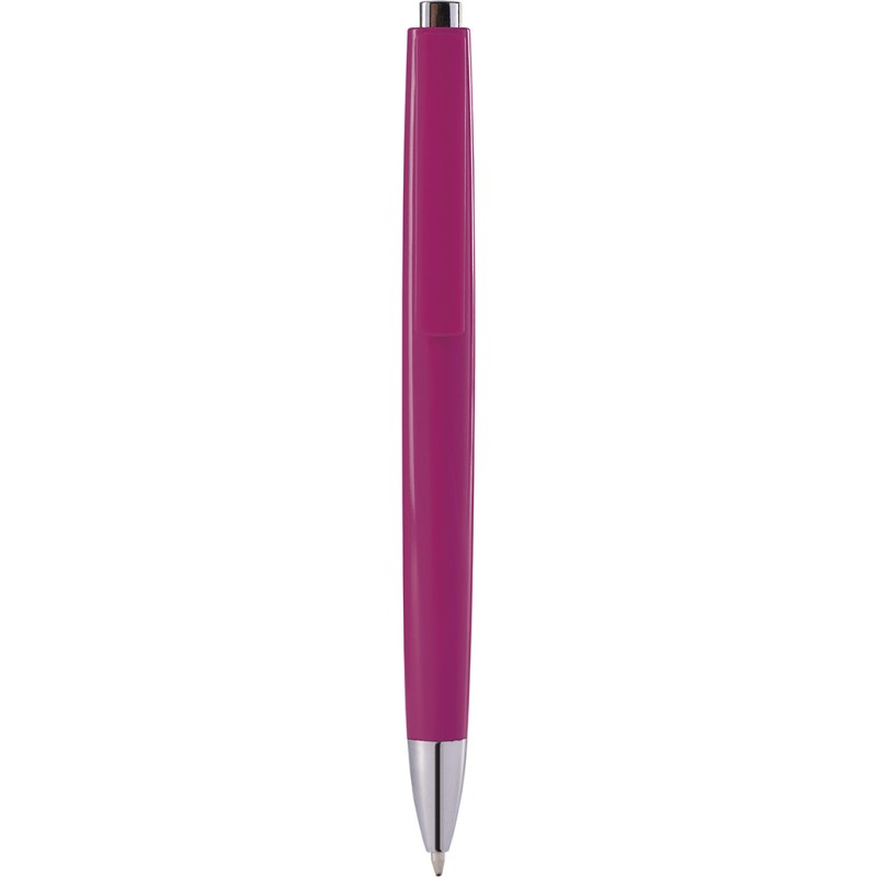 Penna a sfera in plastica fucsia personalizzata B11233FU