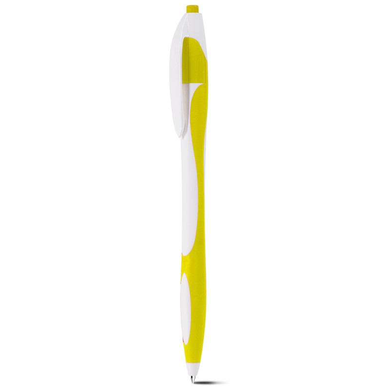 Penna a sfera in plastica gialla personalizzata B11009G