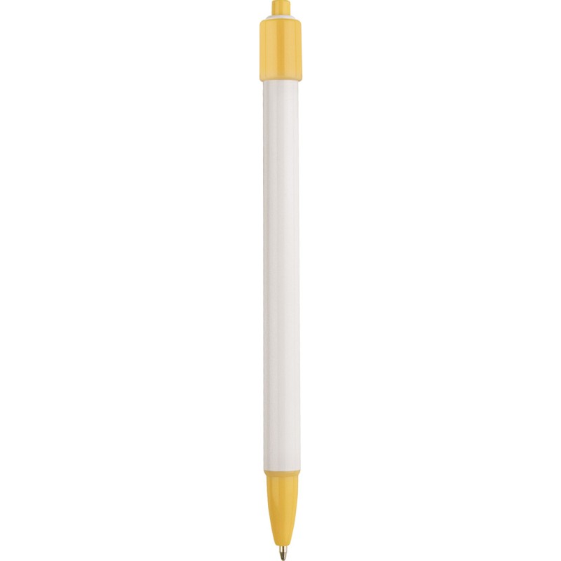 Penna a sfera in plastica gialla personalizzata B11026G