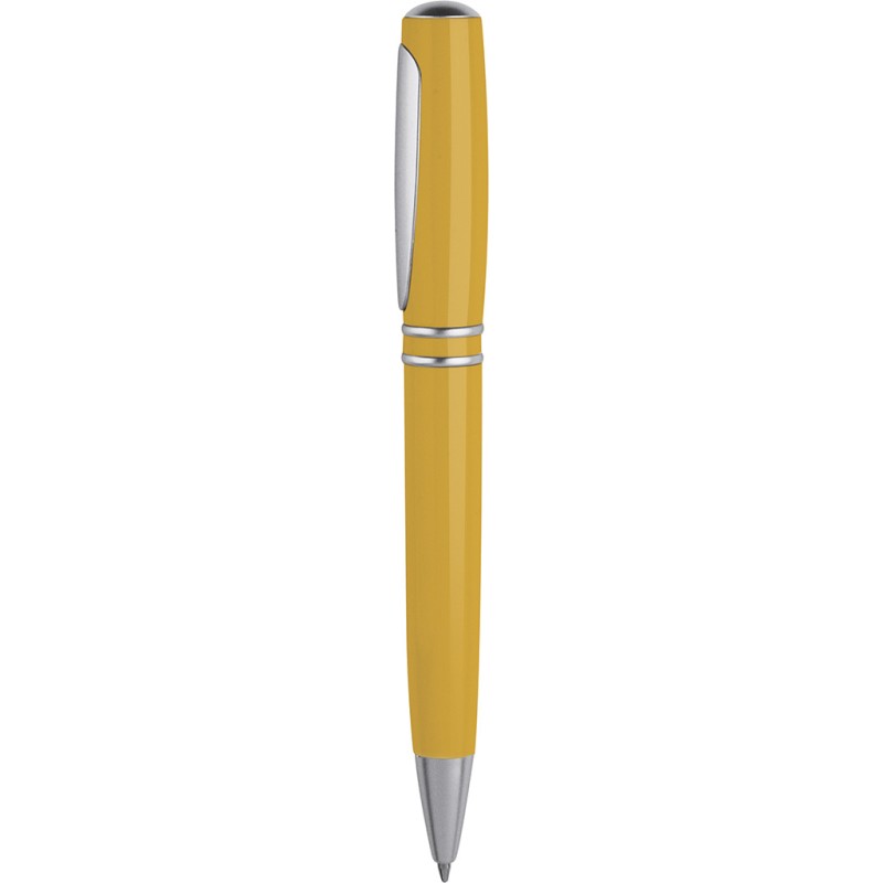 Penna a sfera in plastica gialla personalizzata B11029G