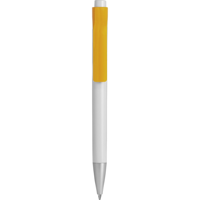 Penna a sfera in plastica gialla personalizzata B11042G