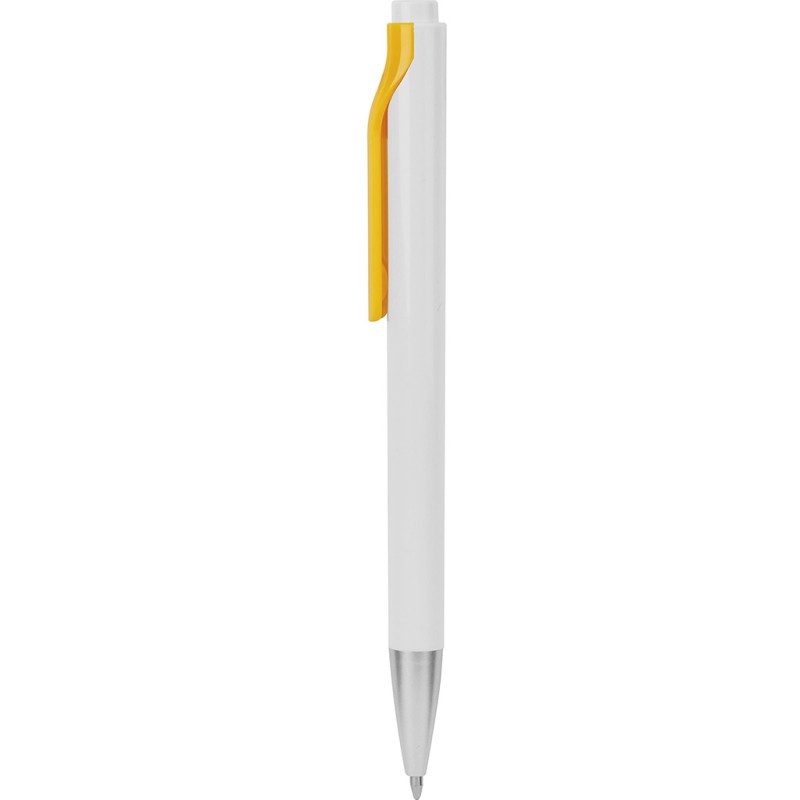 Penna a sfera in plastica gialla personalizzata B11042G