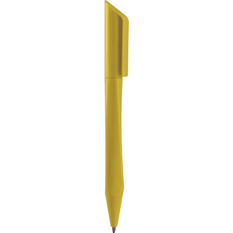 Penna a sfera in plastica gialla personalizzata B11122G