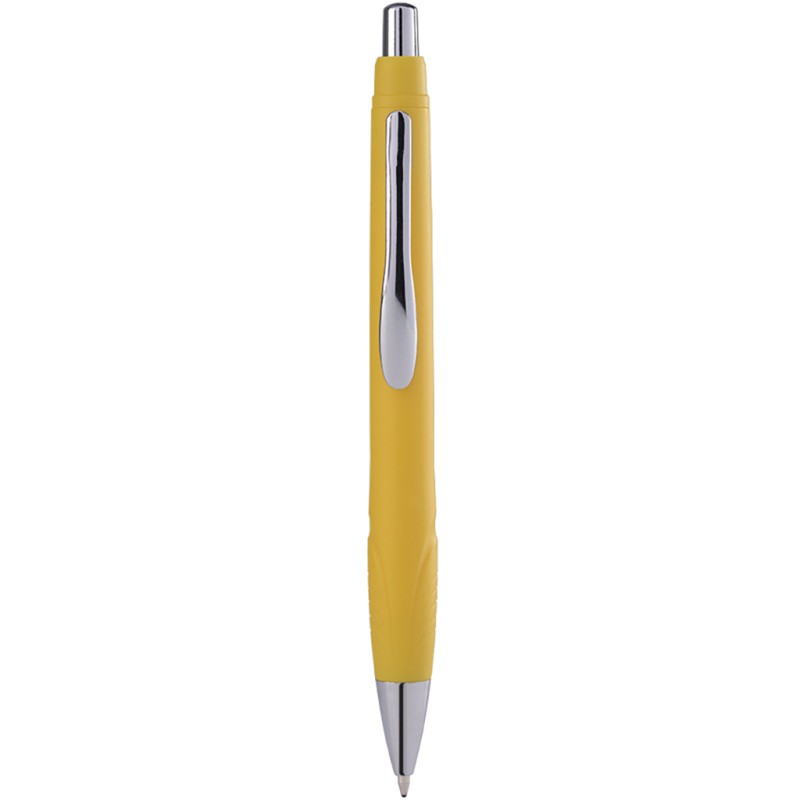 Penna a sfera in plastica gialla personalizzata B11231G