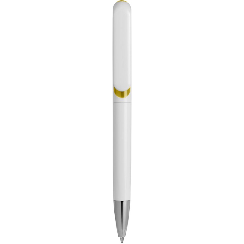 Penna a sfera in plastica gialla personalizzata B11235G