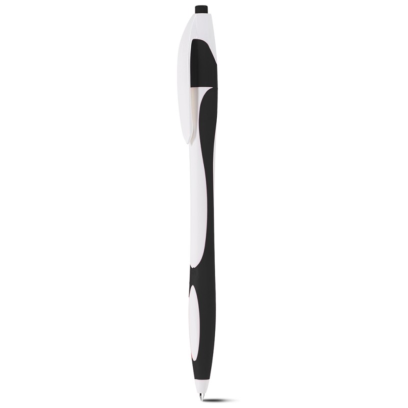 Penna a sfera in plastica nera personalizzata B11009N