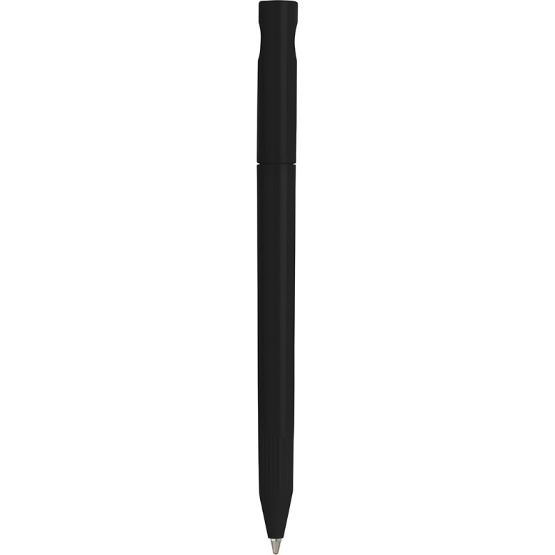 Penna a sfera in plastica nera personalizzata B11011N