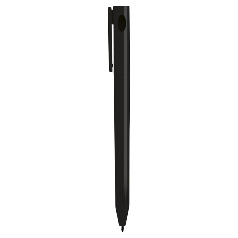 Penna a sfera in plastica nera personalizzata B11011N