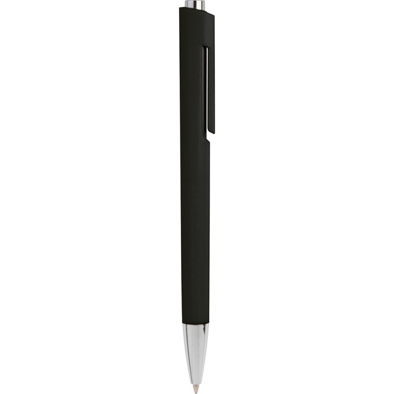 Penna a sfera in plastica nera personalizzata B11036N