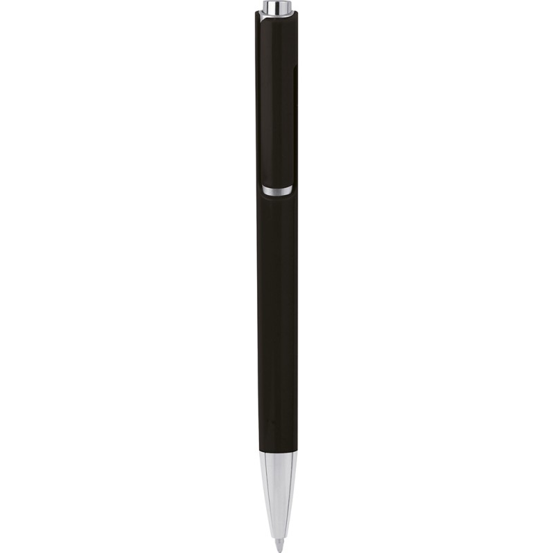Penna a sfera in plastica nera personalizzata B11036N