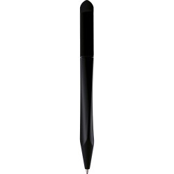 Penna a sfera in plastica nera personalizzata B11122N
