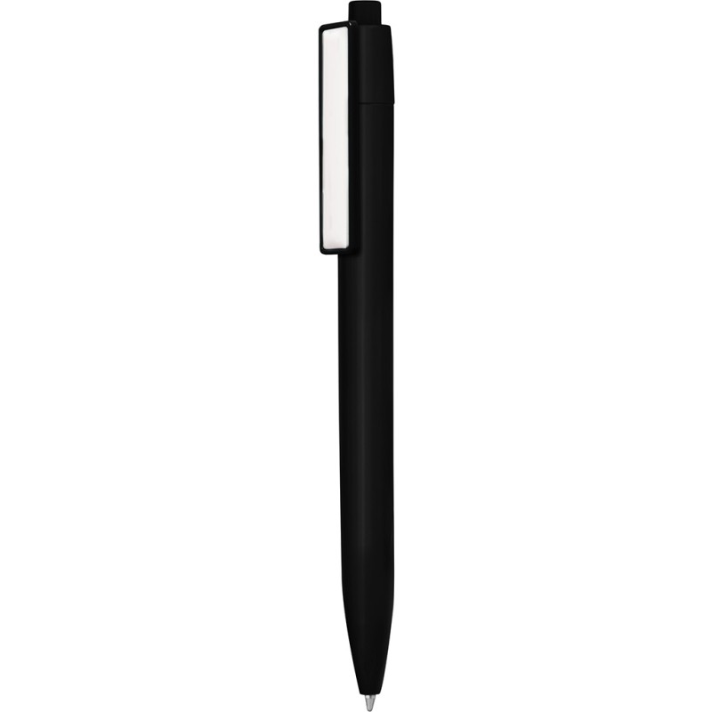 Penna a sfera in plastica nera personalizzata B11166N