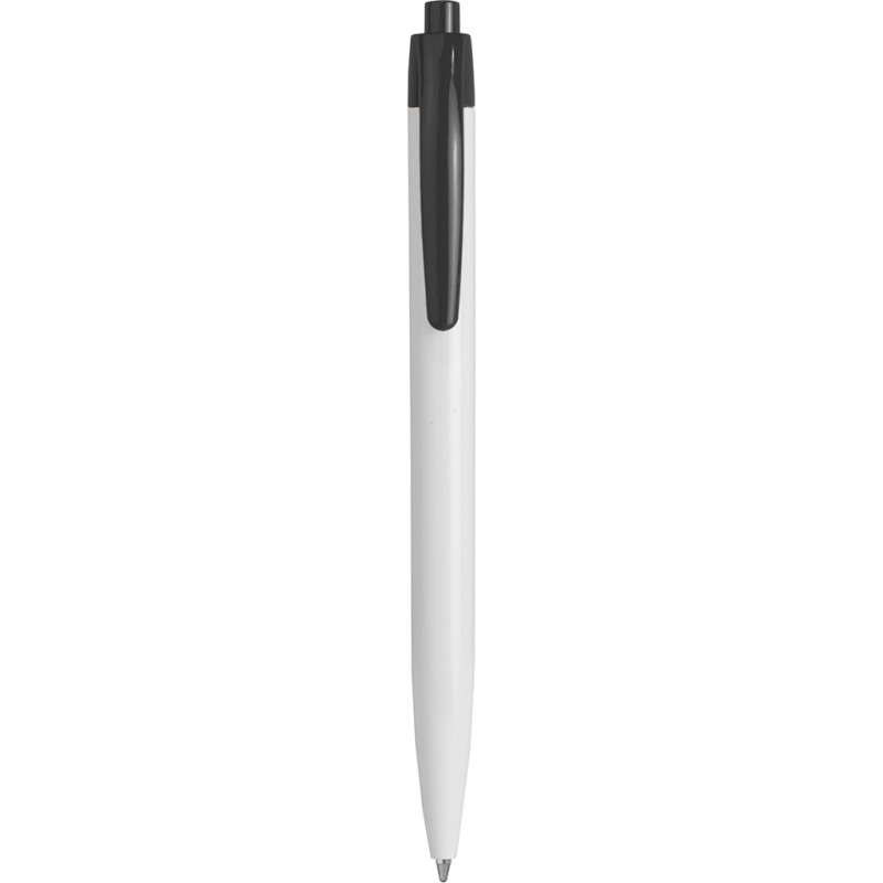 Penna a sfera in plastica nera personalizzata B11172N