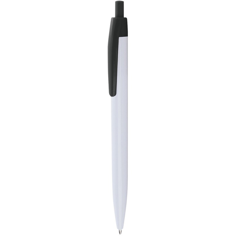 Penna a sfera in plastica nera personalizzata B11172N